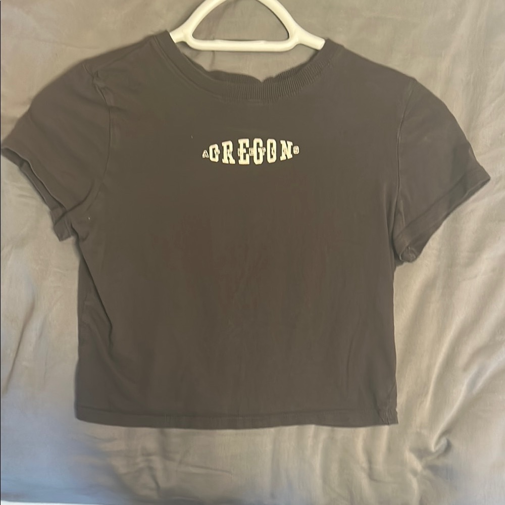 Gray Oregon Graphic T-Shirt